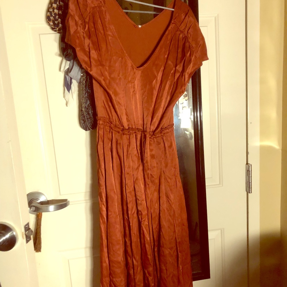 Copper Free People Midi Dress